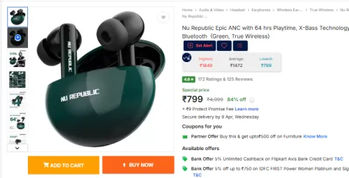 Image of Nu Republic Epic ANC True Wireless