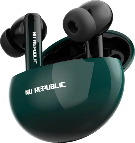 Image of Nu Republic Epic ANC TWS, 64hrs Playtime (Green)