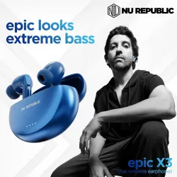 Nu Republic Epic X3 with Upto 48 hrs Playtime, X-Bass® Technology