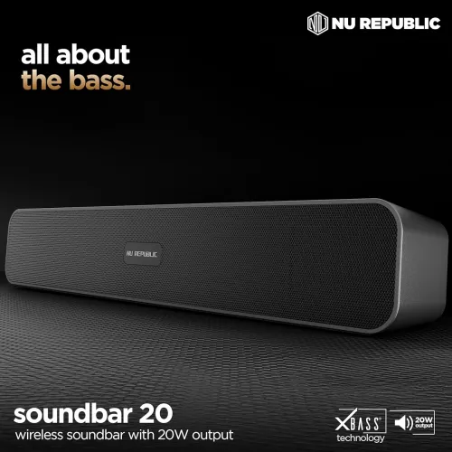 Image of Nu Republic Soundbar 20 Bluetooth Soundbar