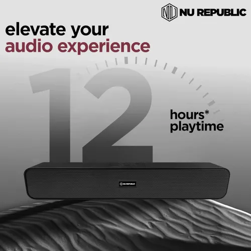 Image of Nu Republic SoundBar 20 I 20W Bluetooth Soundbar with X-Bass Technology
