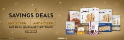  NUTRAJ Bundle Bazar Savings : Buy Any 4 Dry fruit Set at ₹1399