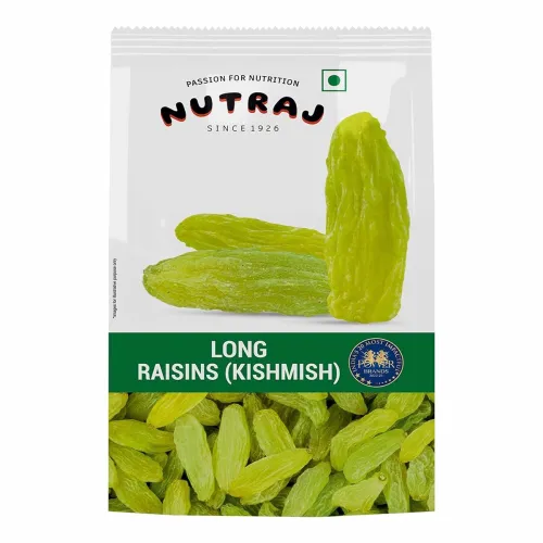 Image of Nutraj Long Dried Seedless Raisin 1Kg (500G X 2) Pouch|Kishmish|Dry Fruits and Nuts|Grocery