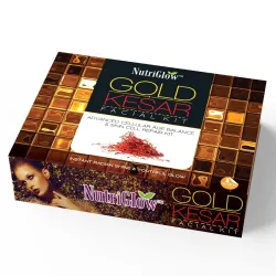 NutriGlow Gold Kesar Facial Kit for Glowing Skin, 6-Step Facial Kit for Women