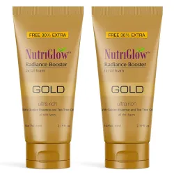 NutriGlow Gold Radiance Booster Face Wash, 65ml * pack of 2.