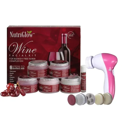 Image of NutriGlow Instant Glow Beauty Wine Facial kit 260gm