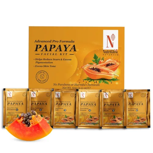 Image of NutriGlow NATURAL'S Advanced Pro Formula Papaya Facial Kit