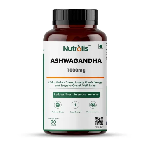 Image of Nutrolis Ashwagandha 1000mg – 90 Vegan Stress Relief Tablets