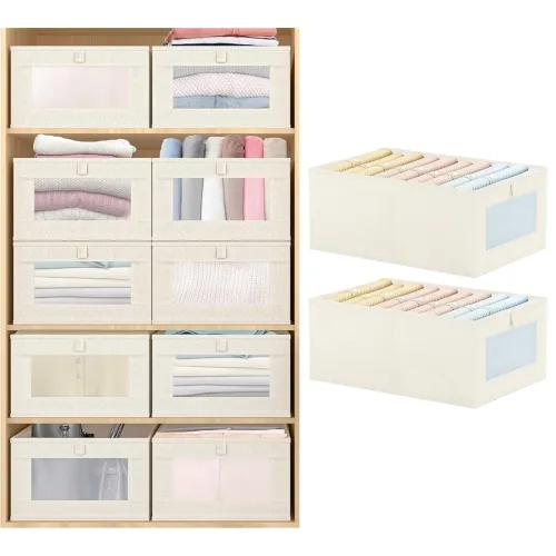 Image of NYALKARAN Foldable Wardrobe Organizer 26 LTR * pack of 2