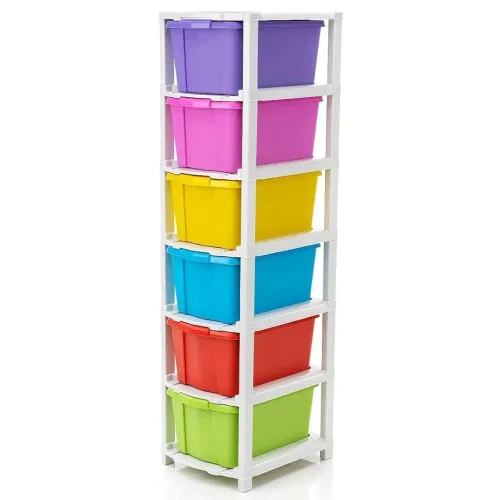 Image of Nytk Retail Abs Plastic 5 Drawer Rack