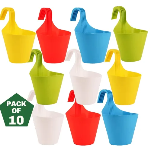 Image of Ocean Mart Plastic Hanging Planters - 10 Pcs