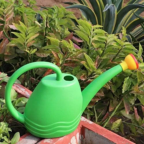 Image of Ocean Mart Watering Can (Green 1.8 Litre) Plastic Green Water Can