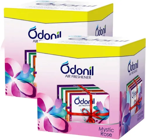 Image of Odonil Assorted Bathroom Air Freshener Blocks Pack of 2 (2 x 192 g)