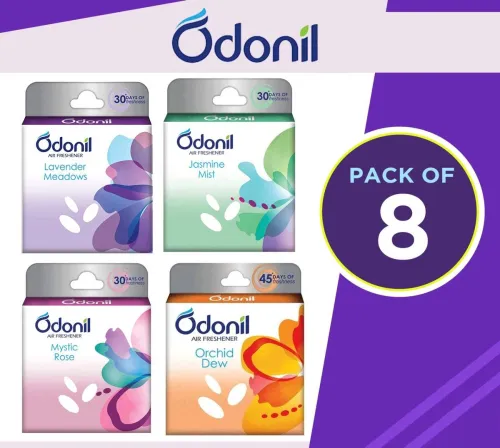 Image of Odonil LEVENDER, JESMINE, MYSTIC ROSE , ORCHID DEW Blocks Blocks (8 x 50 g)