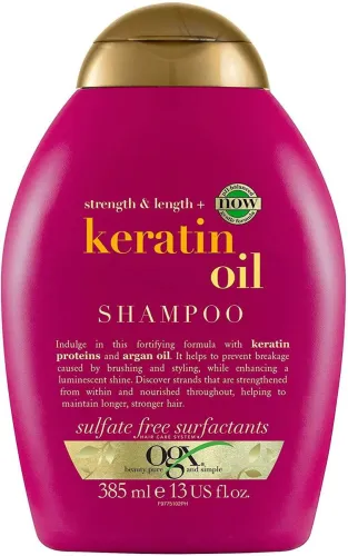 Image of ogx Keratin Oil Fortifying Shampoo 
