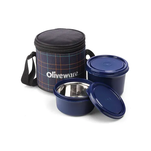 Image of Oliveware Cleo Lunch Box 2 Inner Steel 450ml & 600ml