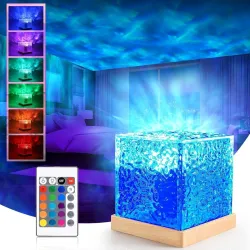 One94Store acrylic Romantic Ocean Wave Night Light Projector Lamp