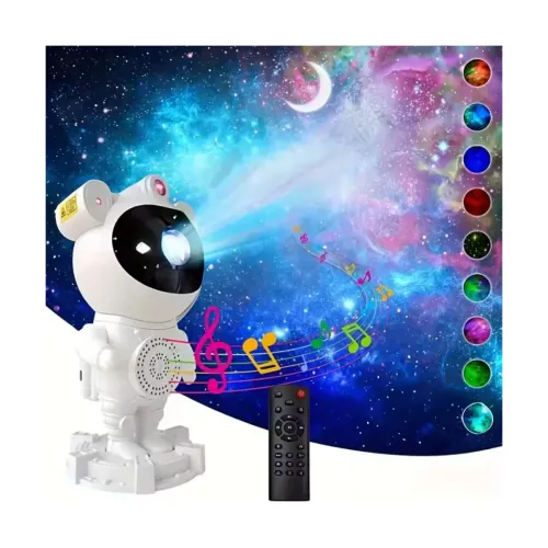 Image of One94Store Astronaut Galaxy Projector Night Light with Speaker