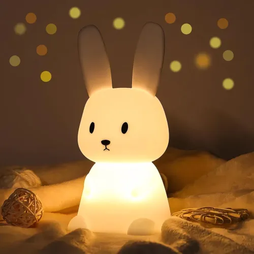 Image of One94Store Bunny LED night light silicone rechargeable
