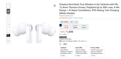 Image of Oneplus Nord Buds True Wireless Earbuds