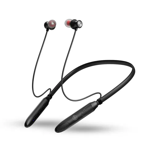 Image of OOGE Tune 15 Wireless Neckband (Black) Bluetooth