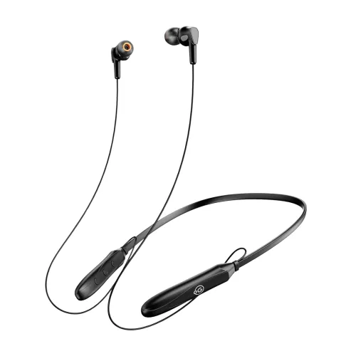 Image of OOGE Tune 6 Neckband Bluetooth Headphones 60H Playtime Sound Pulse Mic (Black)