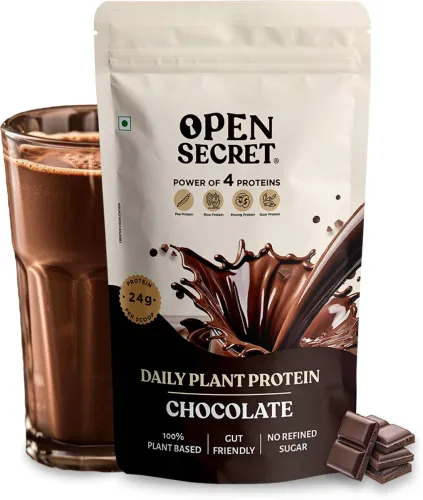Image of OPEN SECRET Chocolate Plant-Based Protein (500 g, Flavoured)