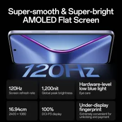 OPPO K13 5G with 7000mAh and 80W SUPERVOOC (Icy Purple, 128 GB) (8 GB RAM)