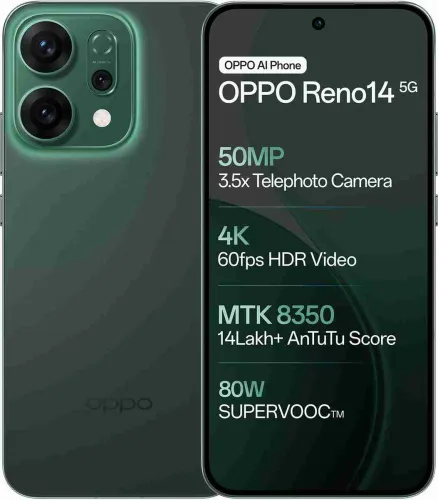Image of OPPO Reno14 5G (Forest Green, 256 GB) (8 GB RAM)