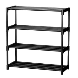 OPTIFINE 4 Tier Shoe Rack with Shelf