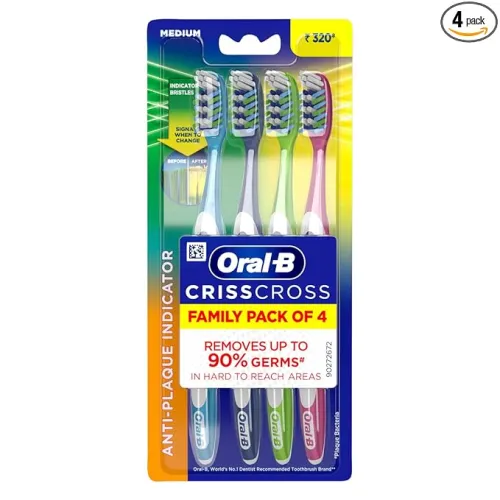 Image of Oral-B Criss Cross Toothbrushes Pack of 4