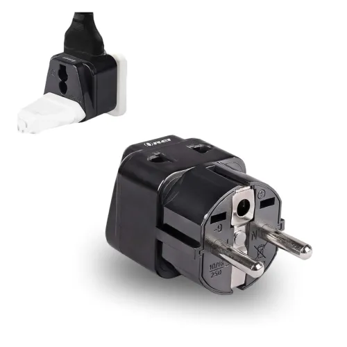Image of OREI India Europe Travel Adapter
