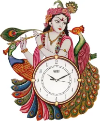 OREVA 15 Wall Clock – Multicolor Glass