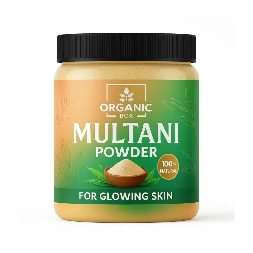 Image of Organic Box Bio Multani Mitti Powder for Face & Hair Packs 250gm