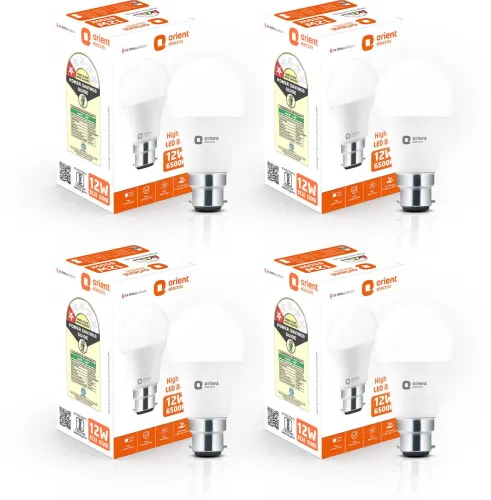 Image of Orient Electric 12 W Basic Round B22 LED Bulb Pack of 4