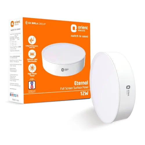 Image of Orient Electric 12W Rimless LED Surface Panel Light | 990 Lumens |