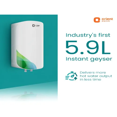 Image of Orient Electric Orient White Instant Water Heater Aura Rapid Pro 5.9L