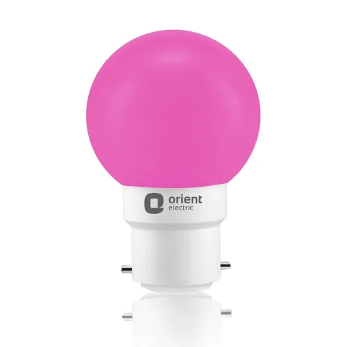 Image of Orient Electric Polycarbonate Deco Shine Led Bulb 0.5W (Pink, Pack of 1)