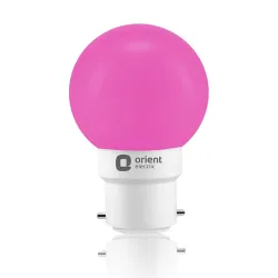 Orient Electric Polycarbonate Deco Shine Led Bulb 0.5W (Pink, Pack of 1)