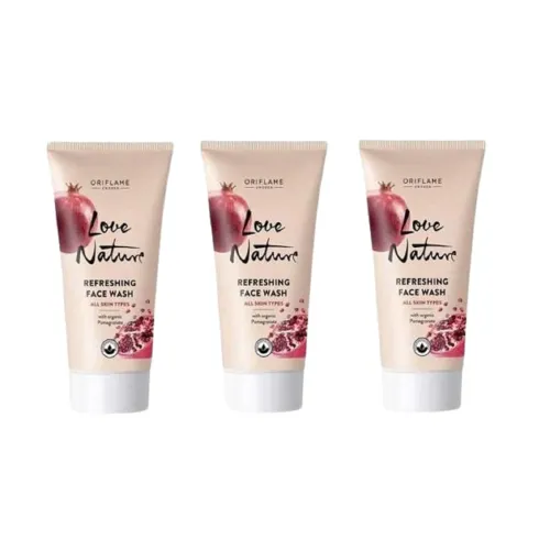 Image of Oriflame love nature refreshing face wash 50 ml - pack of 3