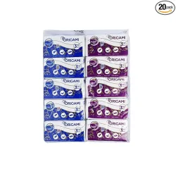 Origami 3 Ply Pocket Hanky Tissue Paper - Pack of 20