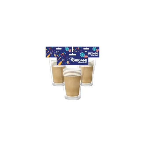 Image of Origami Disposable Paper Cups Pack of 3 (15 Pcs) 350 ml