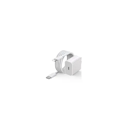 Image of Original 20w Charger for iPhone 14 Charger iPhone 14 Plus,14 Pro,14 Pro Max (Adapter and Cable) (20W0021), White .