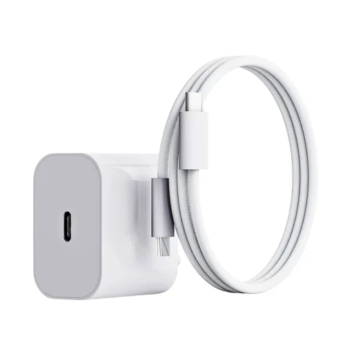 Image of Original 20w Charger USB-C to C Nylon Braided Cable Compatible with iPhone 15 15 Pro 15 Pro Max 15 Plus