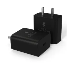 Original 25W Adapter for Samsung A91 New Model*Black