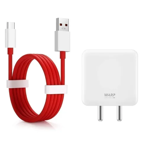 Image of Original 65 Watt Warp Travelling Charger Adapter with USB to C Cable