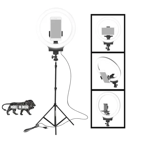 Image of Osaka® 10\' (25.4 cm) Professional LED Ring Light with Tripod Stand for Mobile Phones