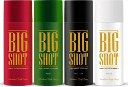 OSCAR Big Shot Deodorant Jazz Club For Men (600 ml, Pack of 4)