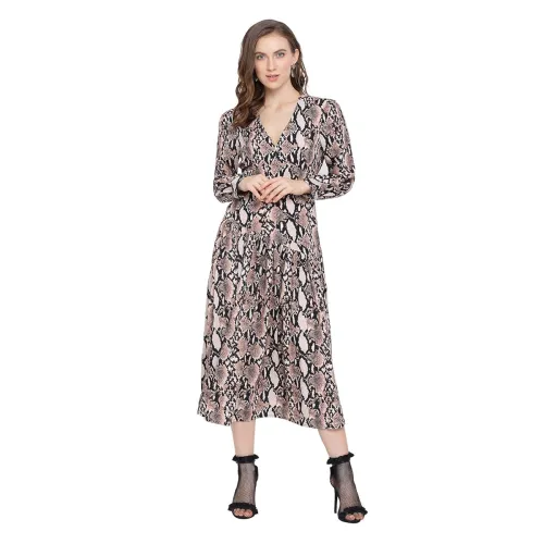 Image of oxolloxo Women Pleated Midi Skirt