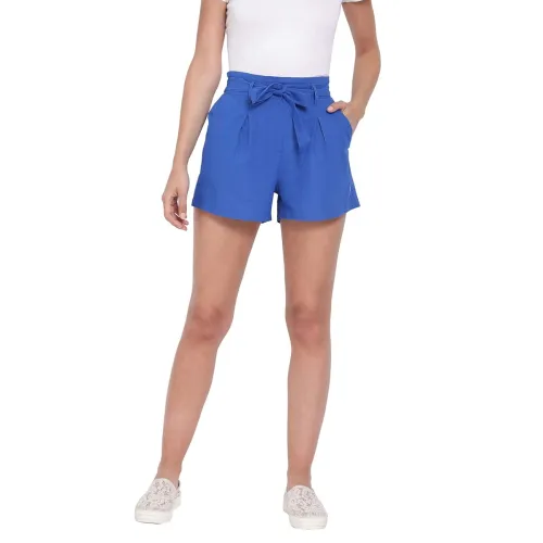 Image of oxolloxo Women Solid Regular Shorts